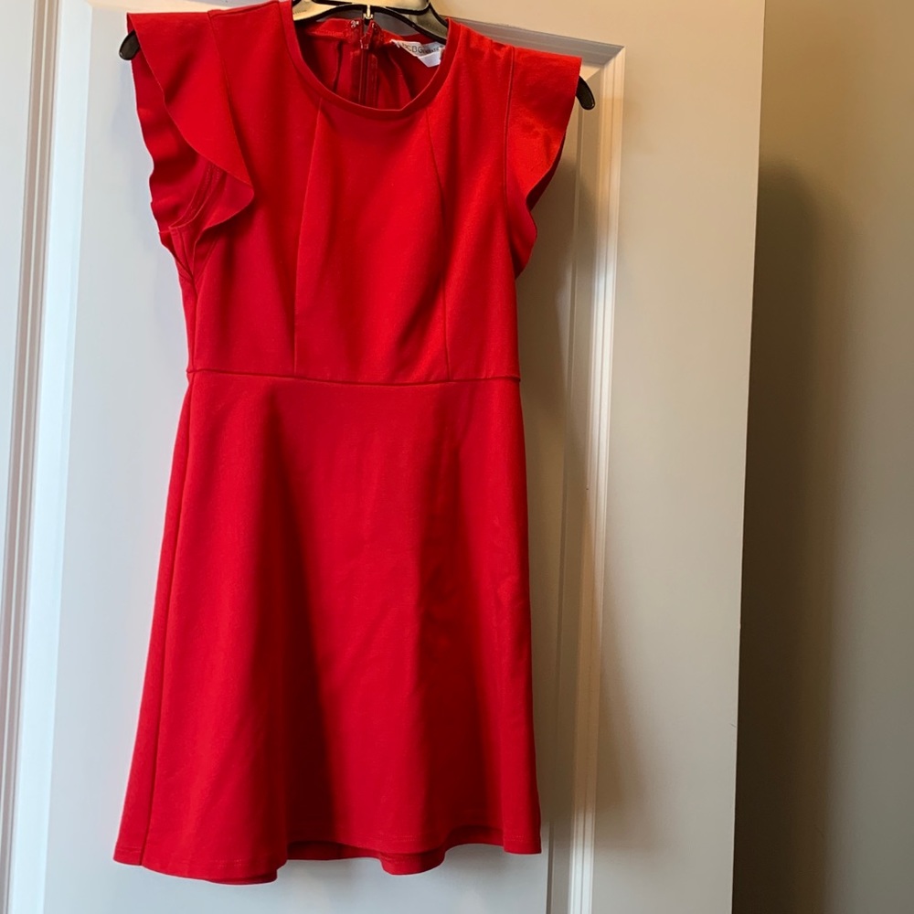 Red BCBG dress